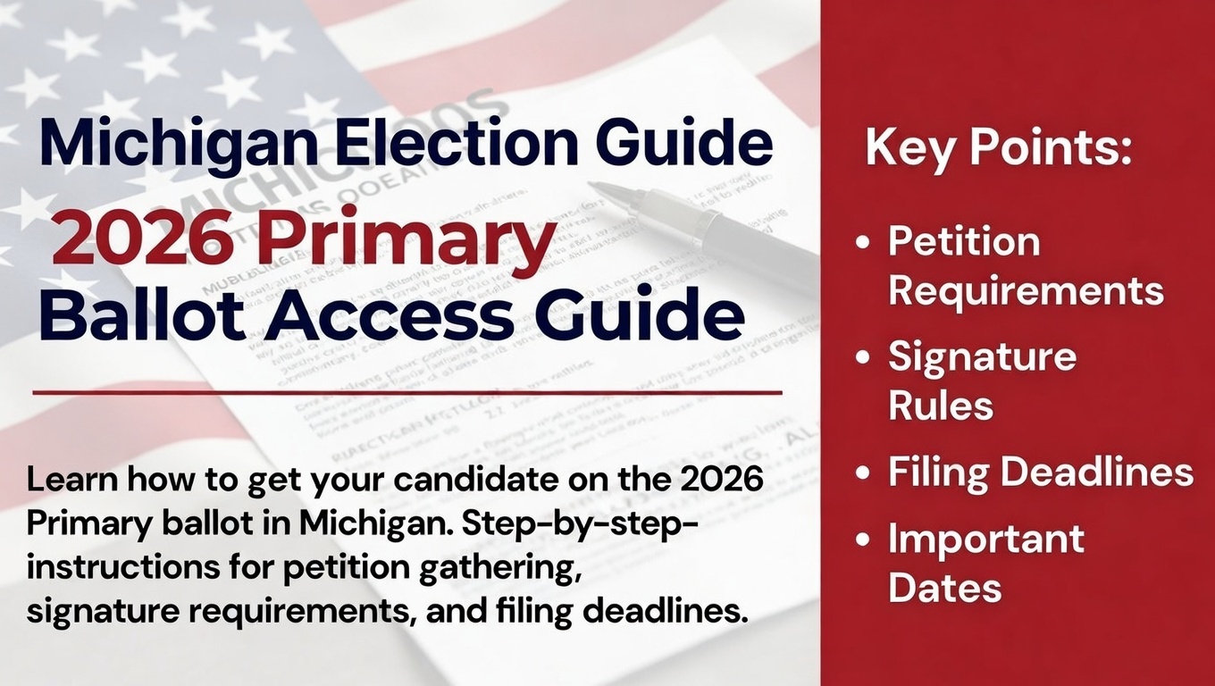 2026 Michigan Republican Primary Nominating Petition Manual