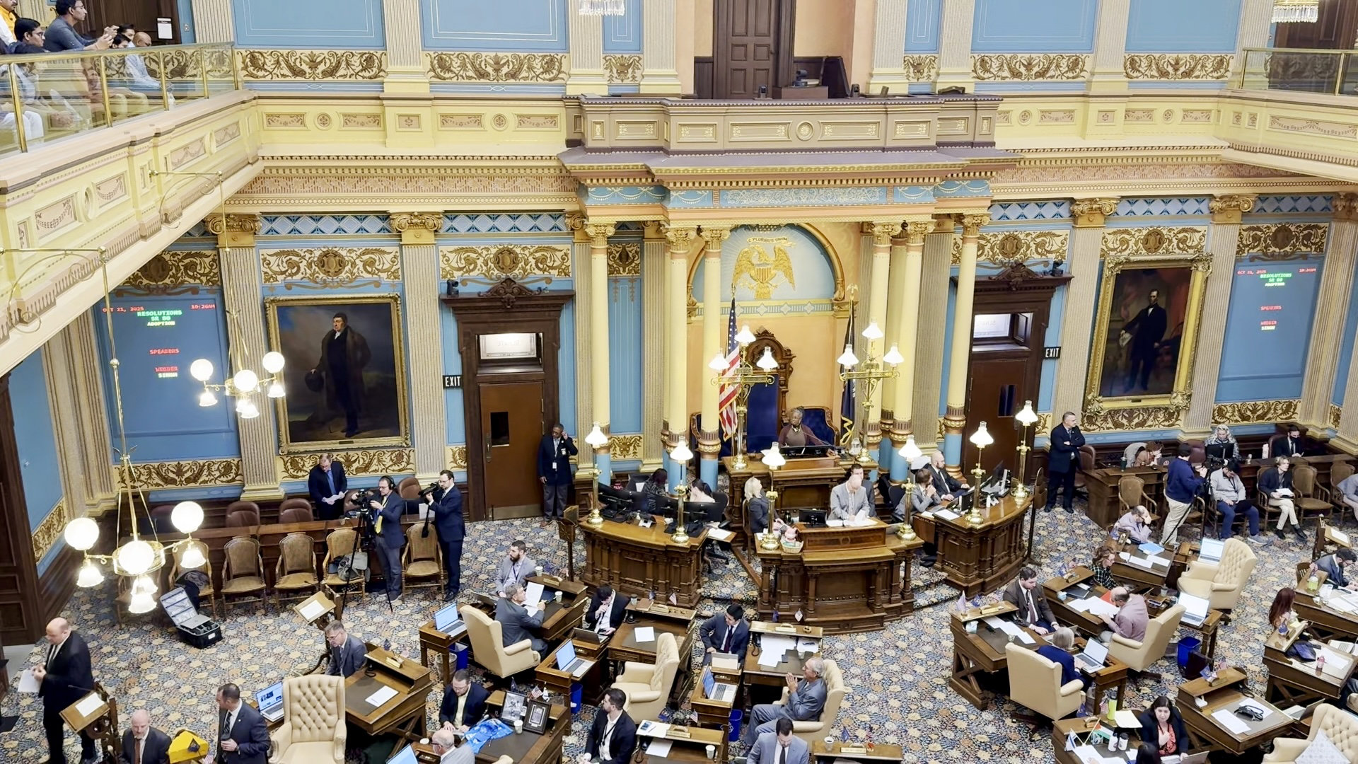 Michigan Legislature Senate and House Chambers