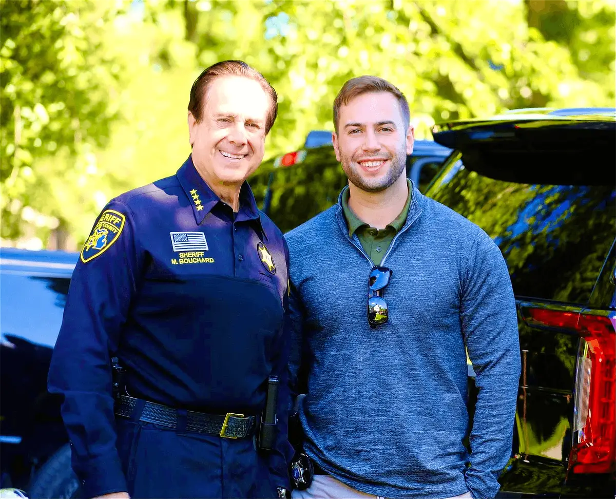Congressional candidate Michael Bouchard with Oakland County Sheriff Mike Bouchard during the Michigan 10th Congressional District Republican primary campaign.