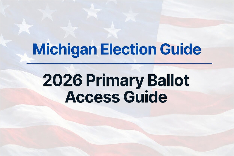 2026 Michigan Republican Primary Nominating Petition Manual