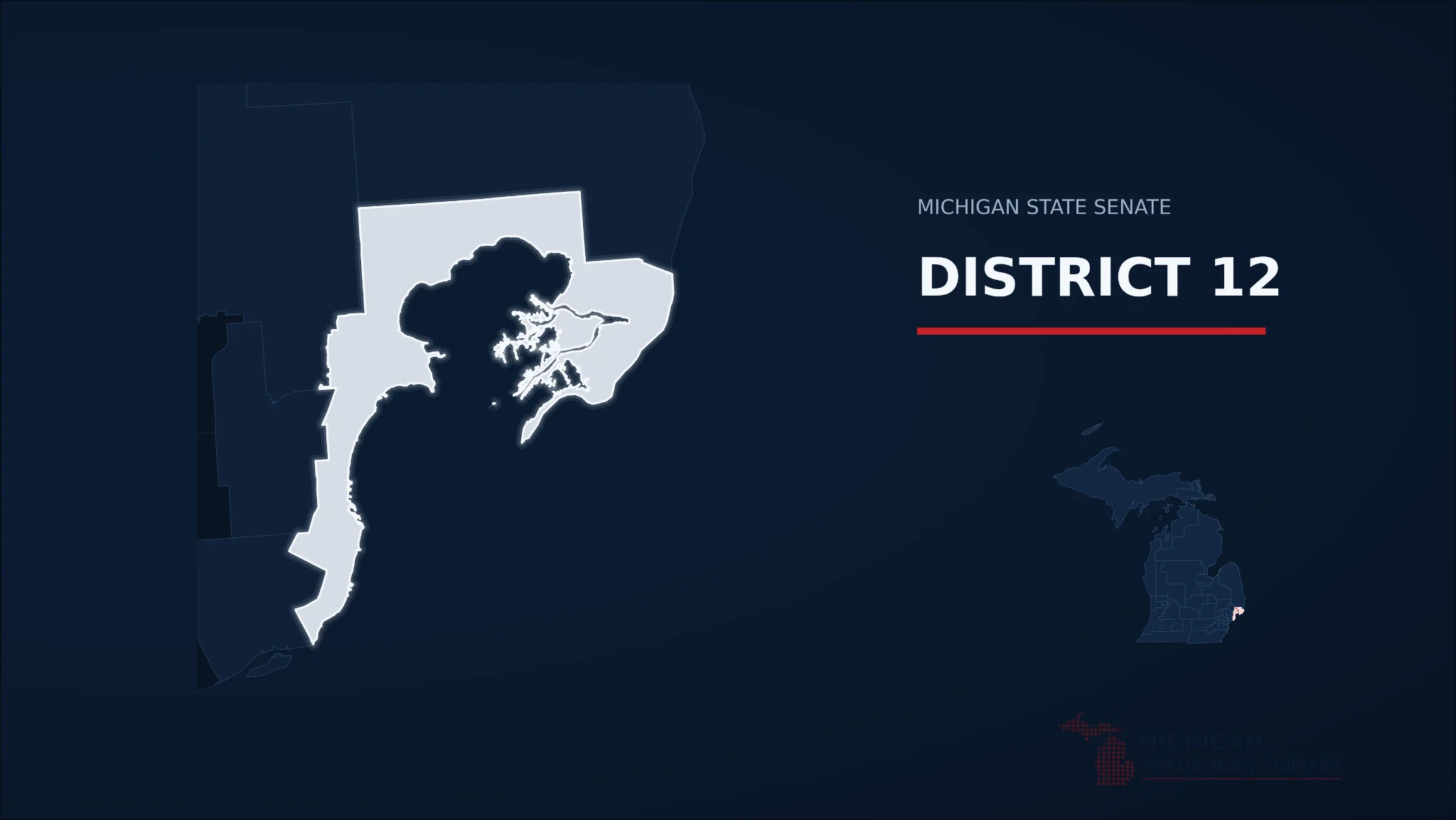 Michigan Senate District 12 map