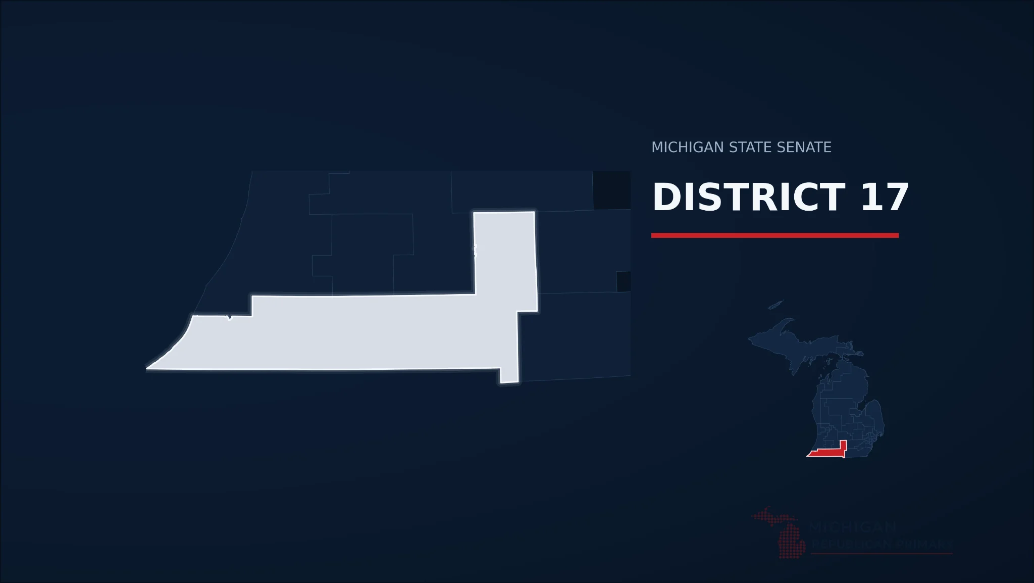 Michigan Senate District 17 map