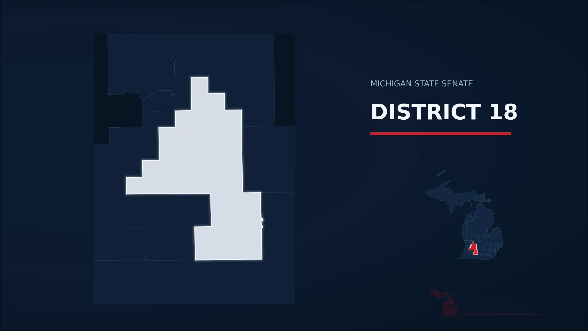 Michigan Senate District 18 map
