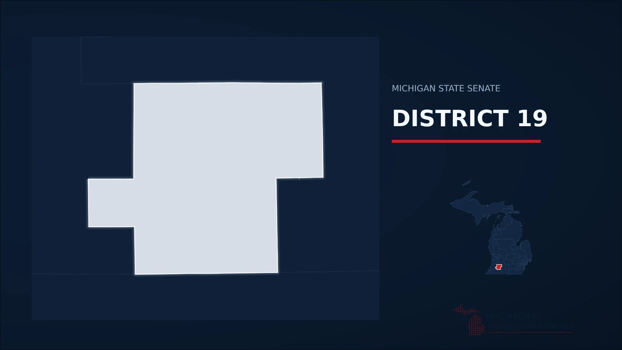 Michigan Senate District 19 map
