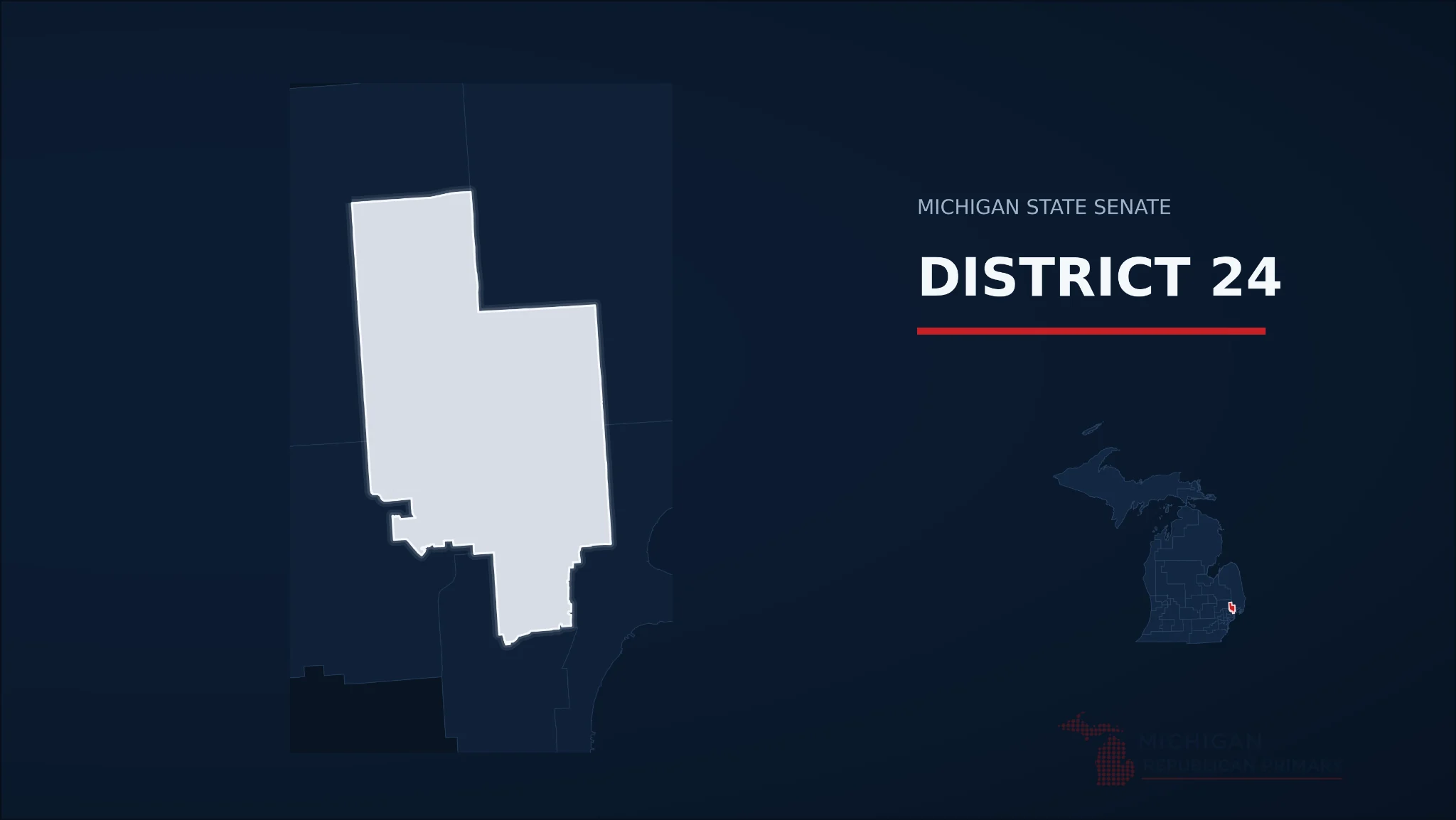Michigan Senate District 24 map