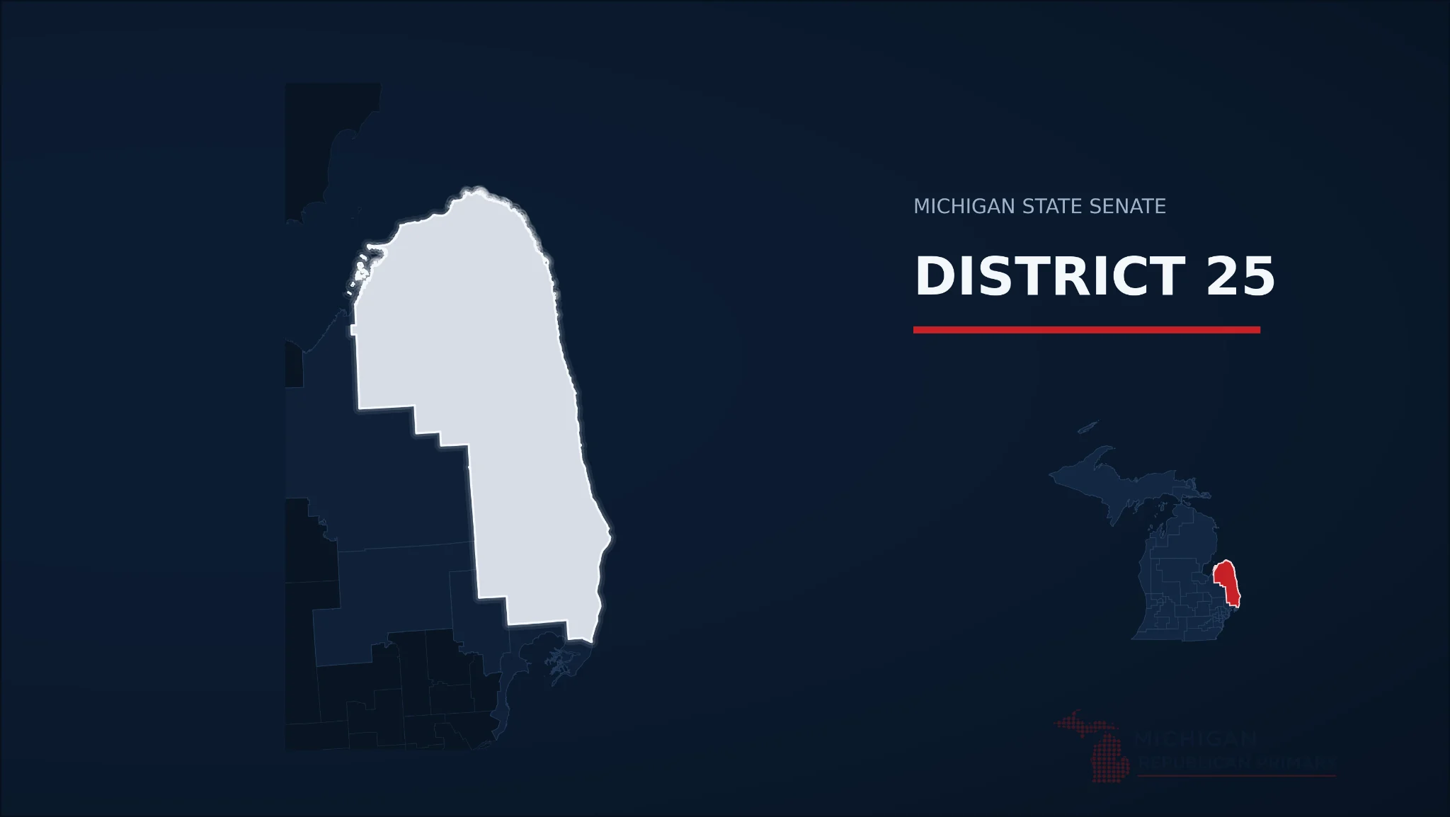 Michigan Senate District 25 map