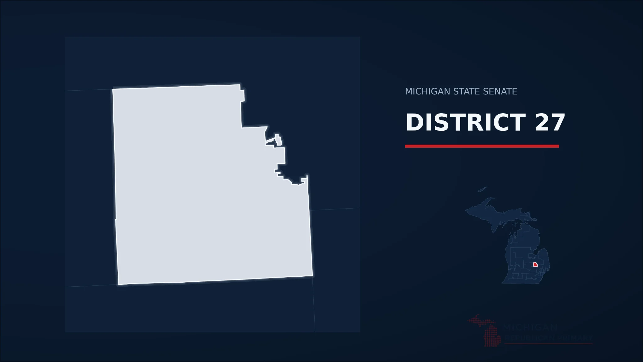 Michigan Senate District 27 map