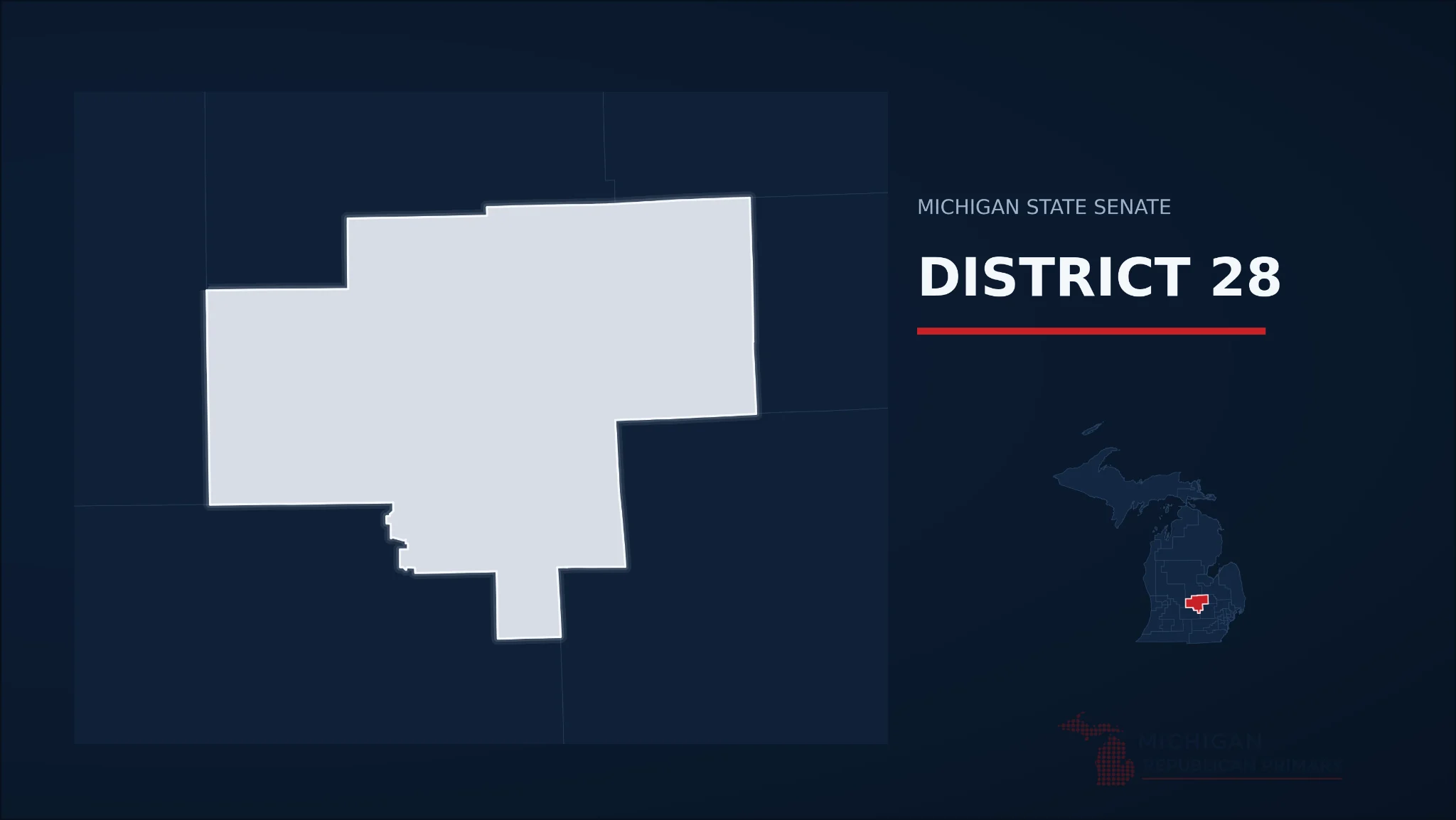 Michigan Senate District 28 map