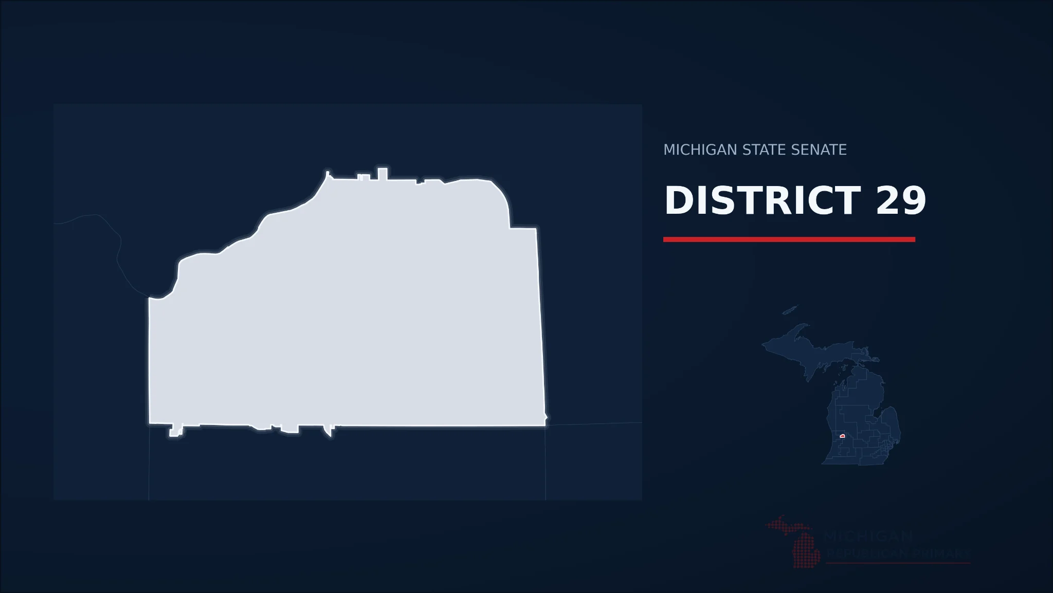 Michigan Senate District 29 map
