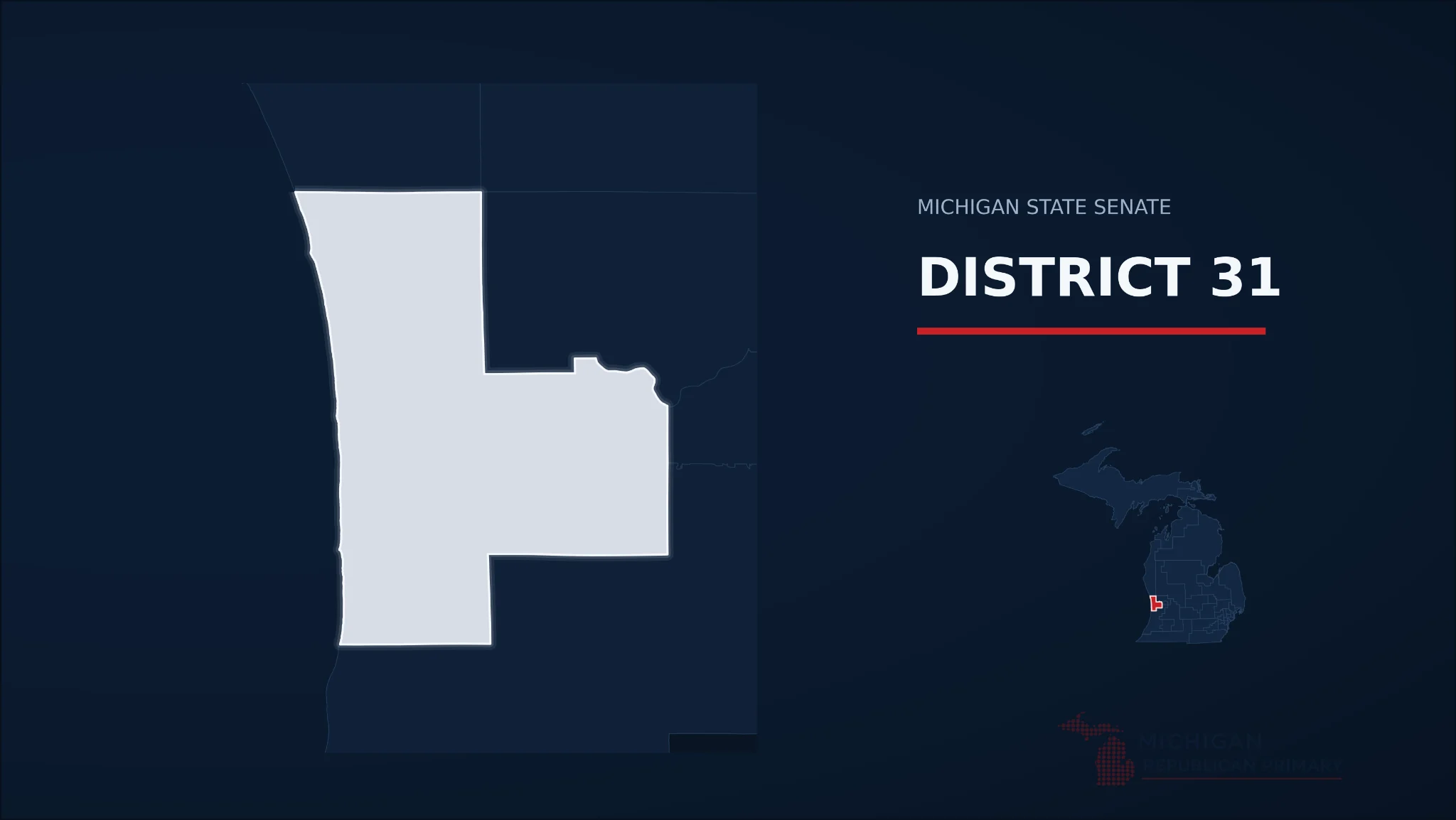 Michigan Senate District 31 map