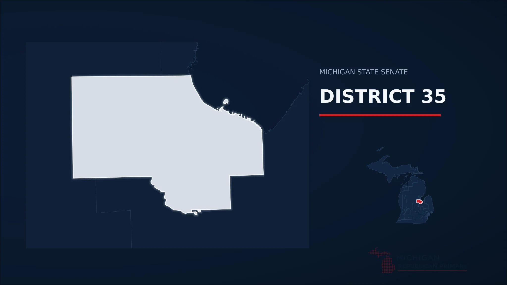 Michigan Senate District 35 map