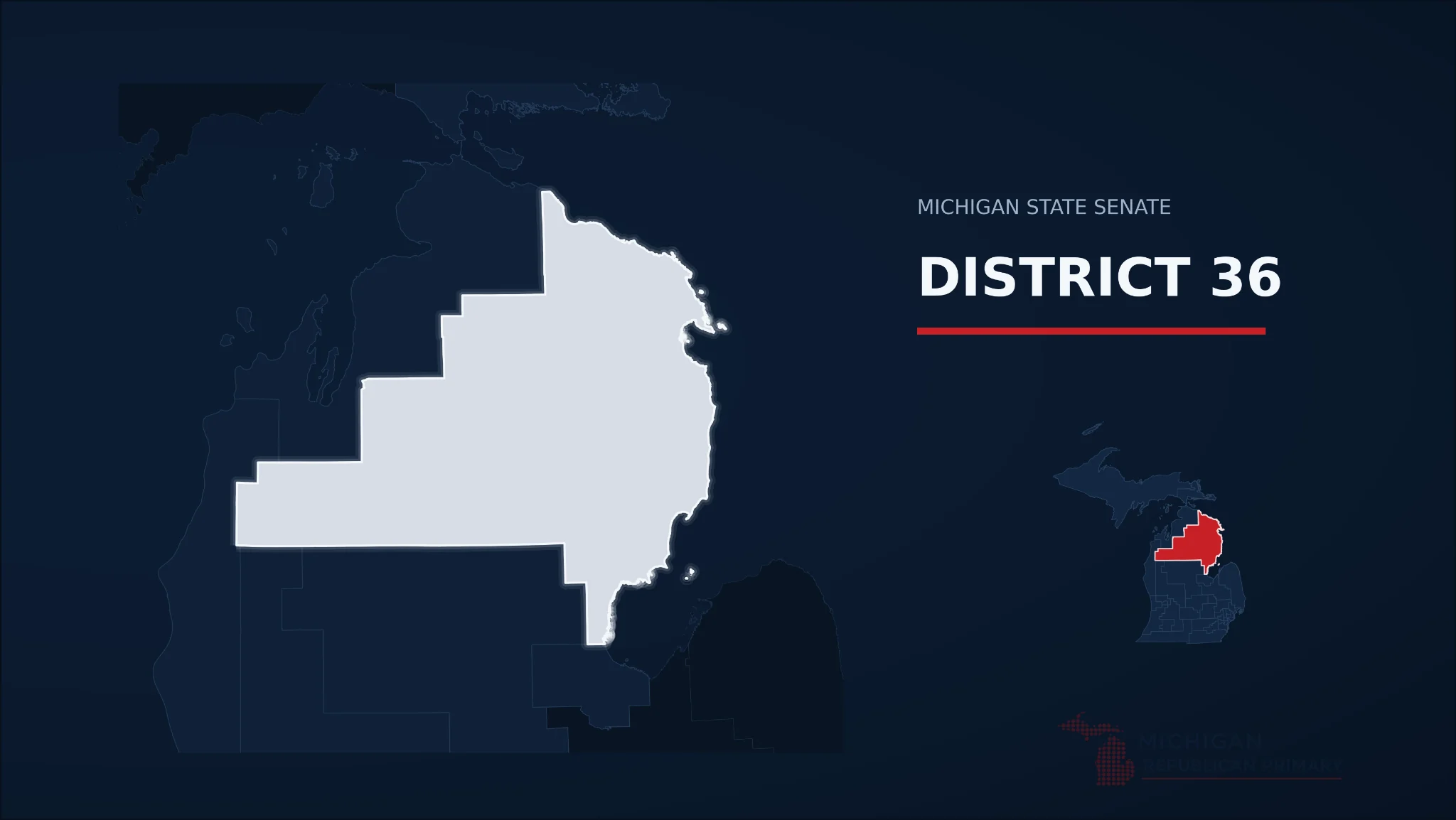 Michigan Senate District 36 map