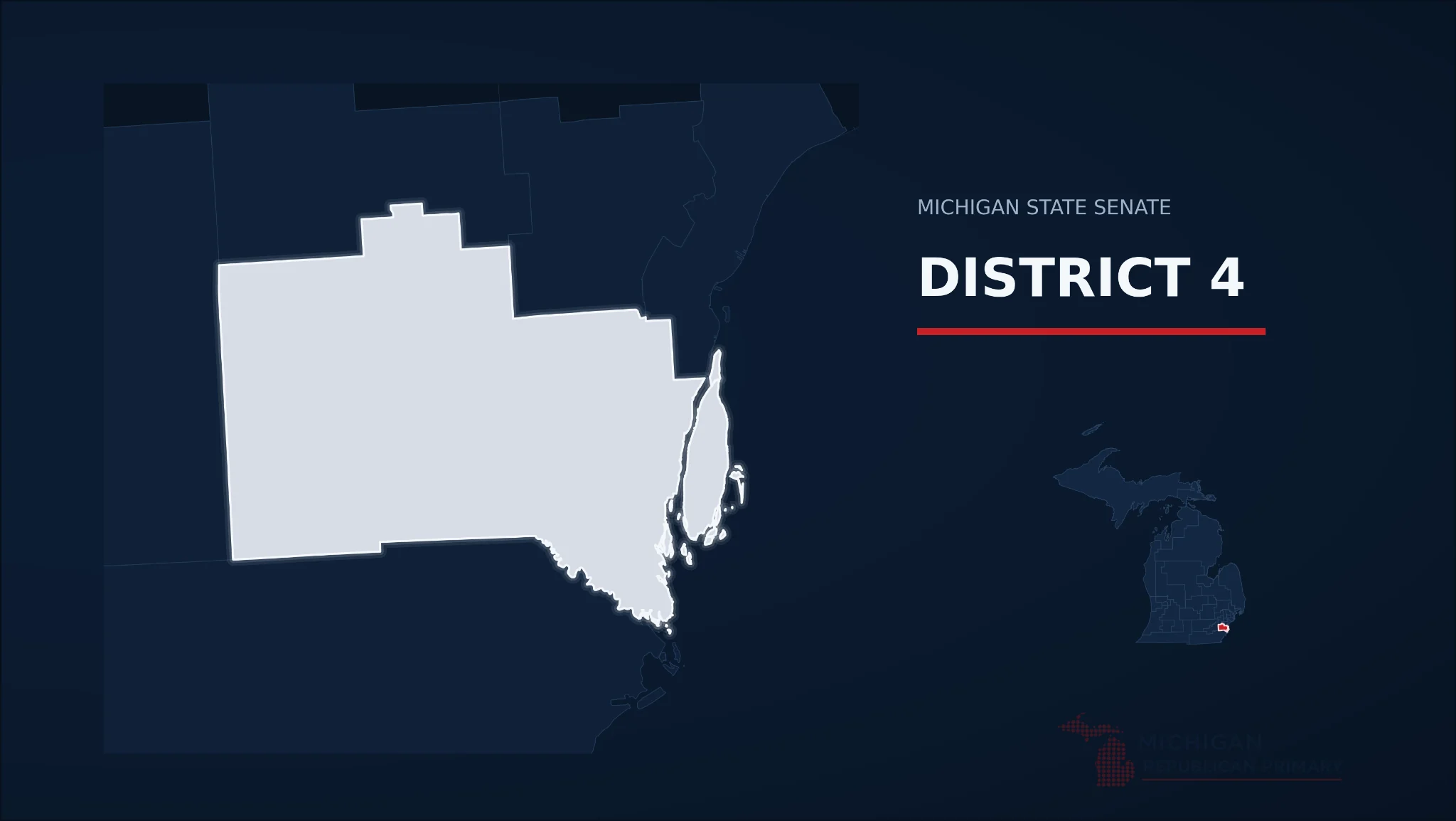 Michigan Senate District 4 map
