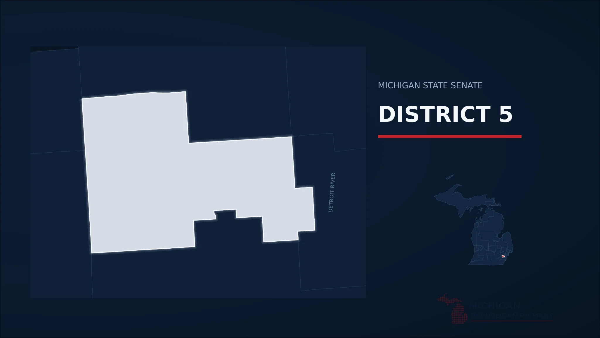 Michigan Senate District 5 map