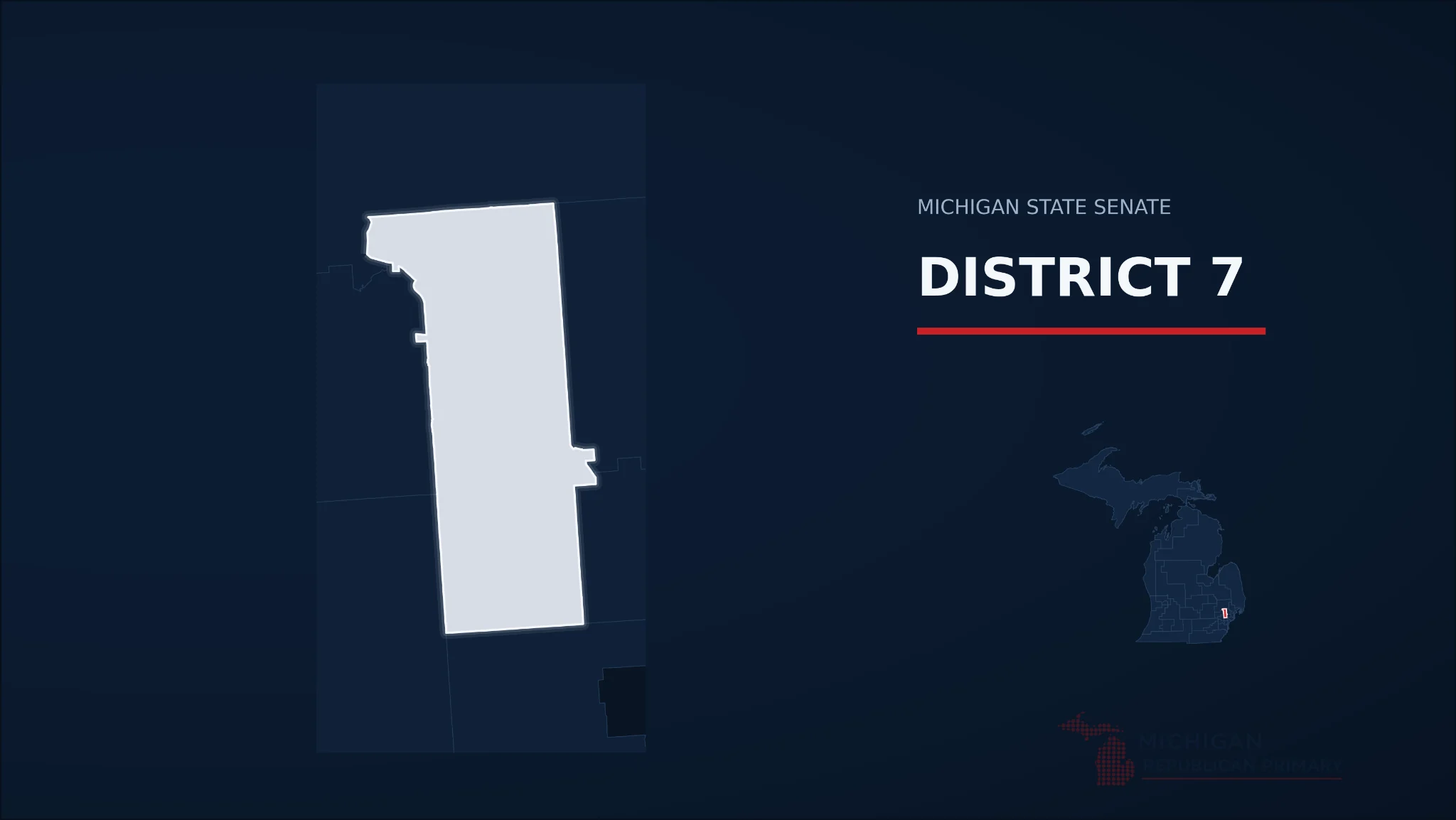 Michigan Senate District 7 map