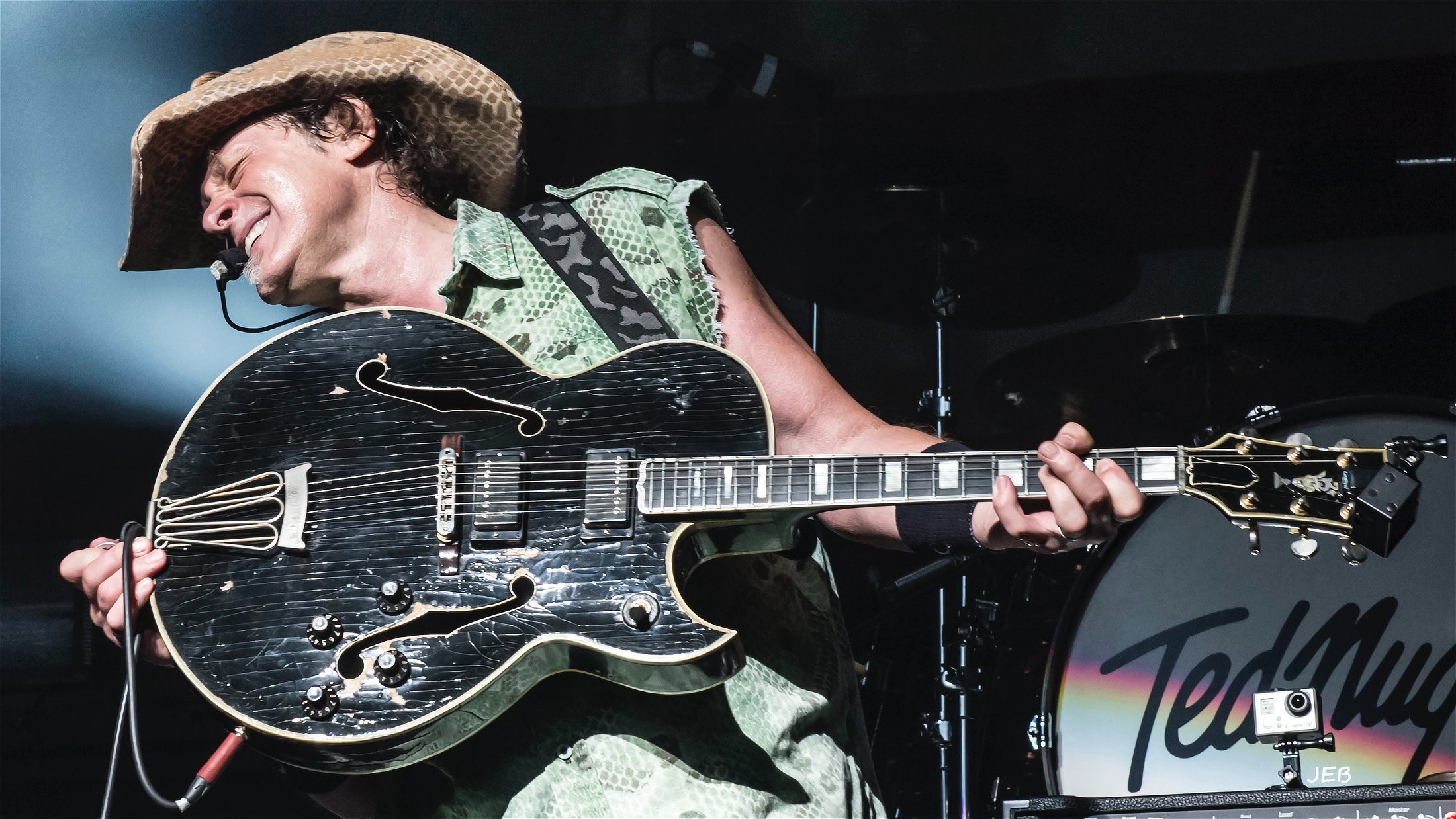 Ted Nugent performing at Rock MI Red